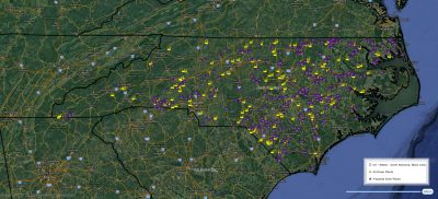 SOLAR PLANTS IN NORTH CAROLINA - MapSearch | Leading Provider of GIS ...